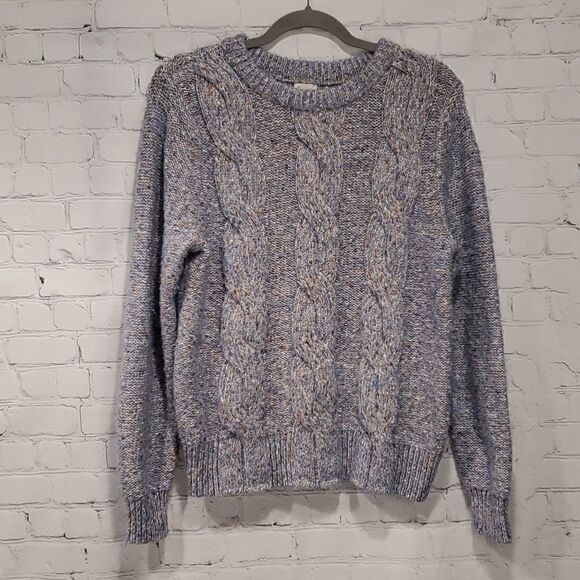 a new day Sweaters - a new day blue multi crewneck sweater
